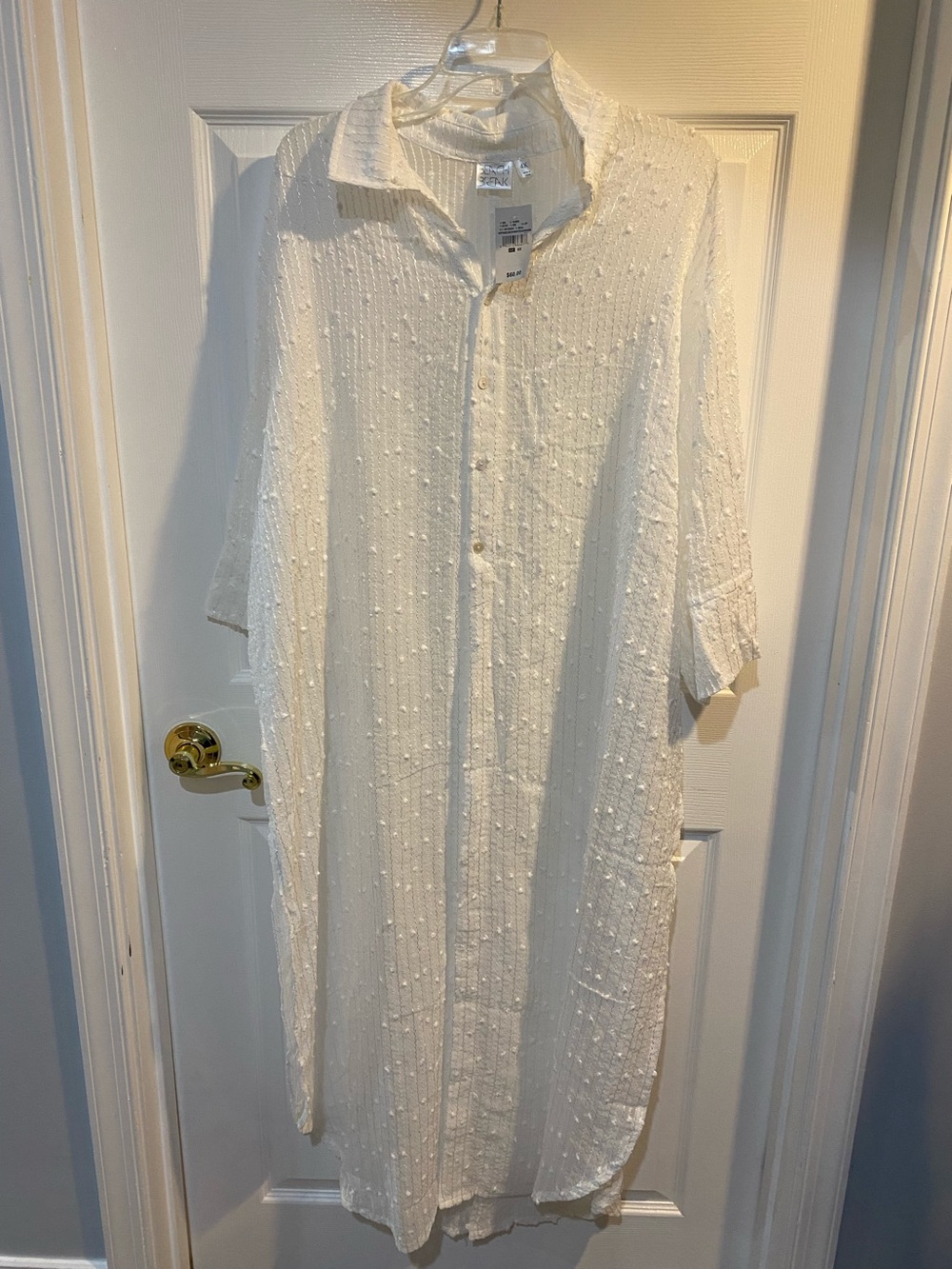Beach Break long white coverup 4x